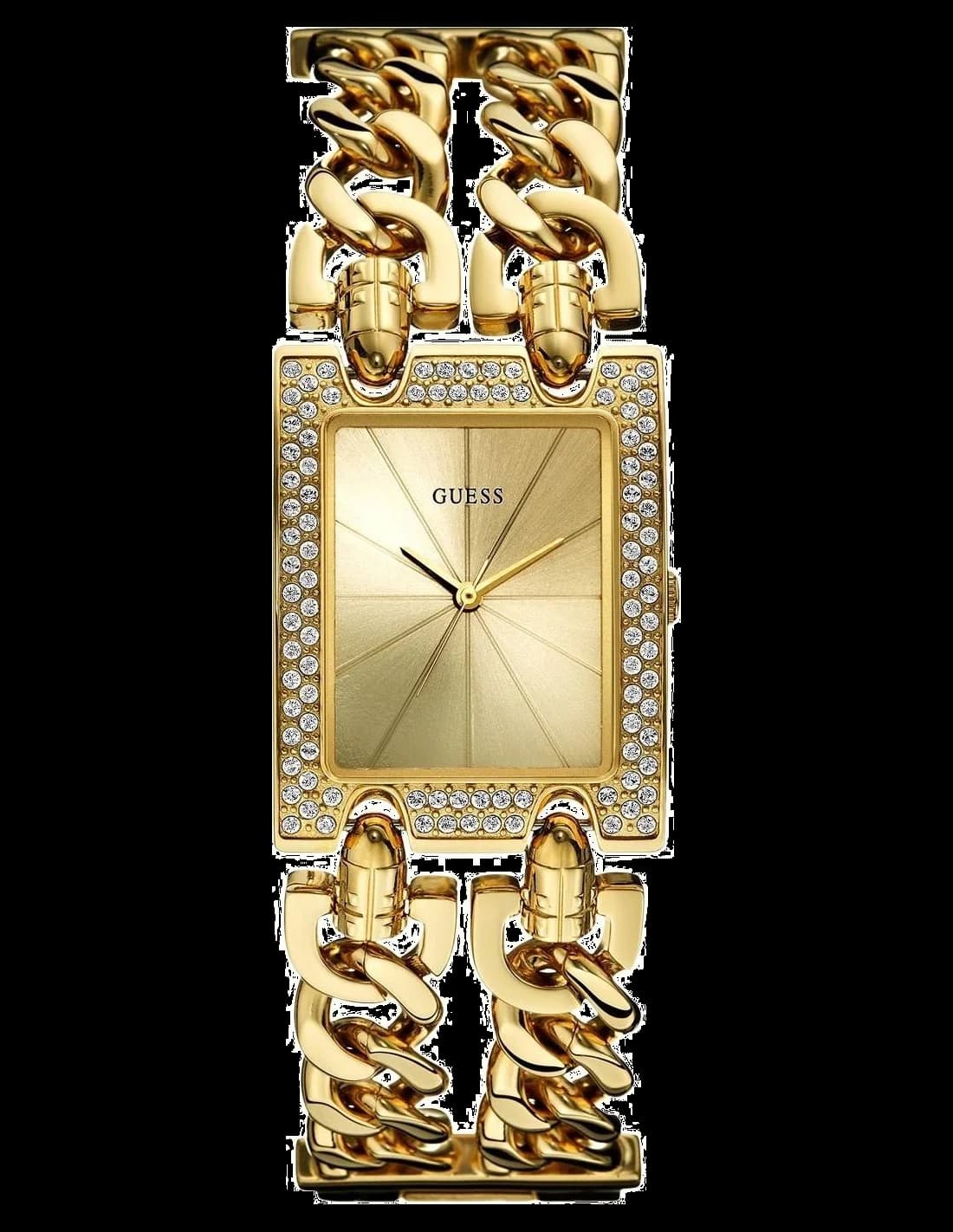 Garde-temps Guess W0072L1 pour femme, dorée à cadran or et bracelet acier
