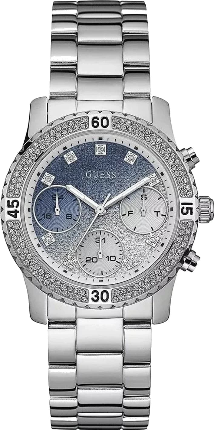 Montre Guess W0774L6 femme cadran bleu bracelet acier