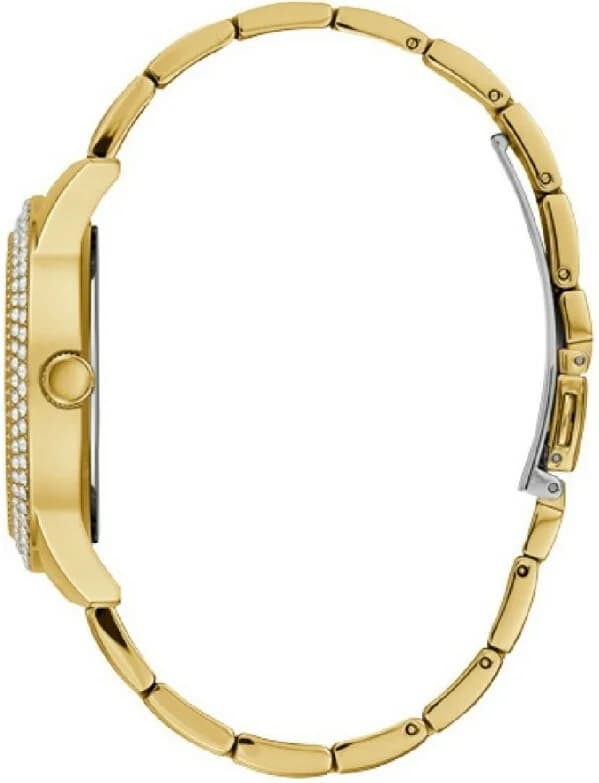 Zoom sur le cadran or du Guess W1097L2