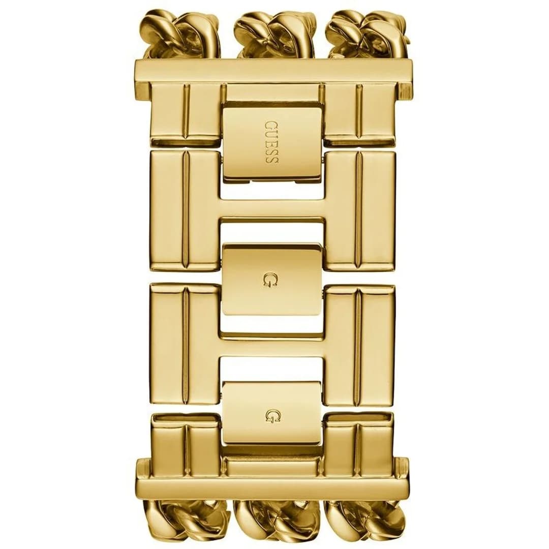 Zoom sur le cadran or du Guess W1275L2