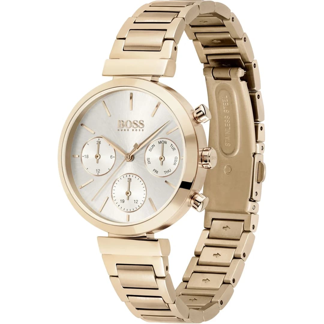 Zoom sur le cadran argent du Hugo Boss 1502531