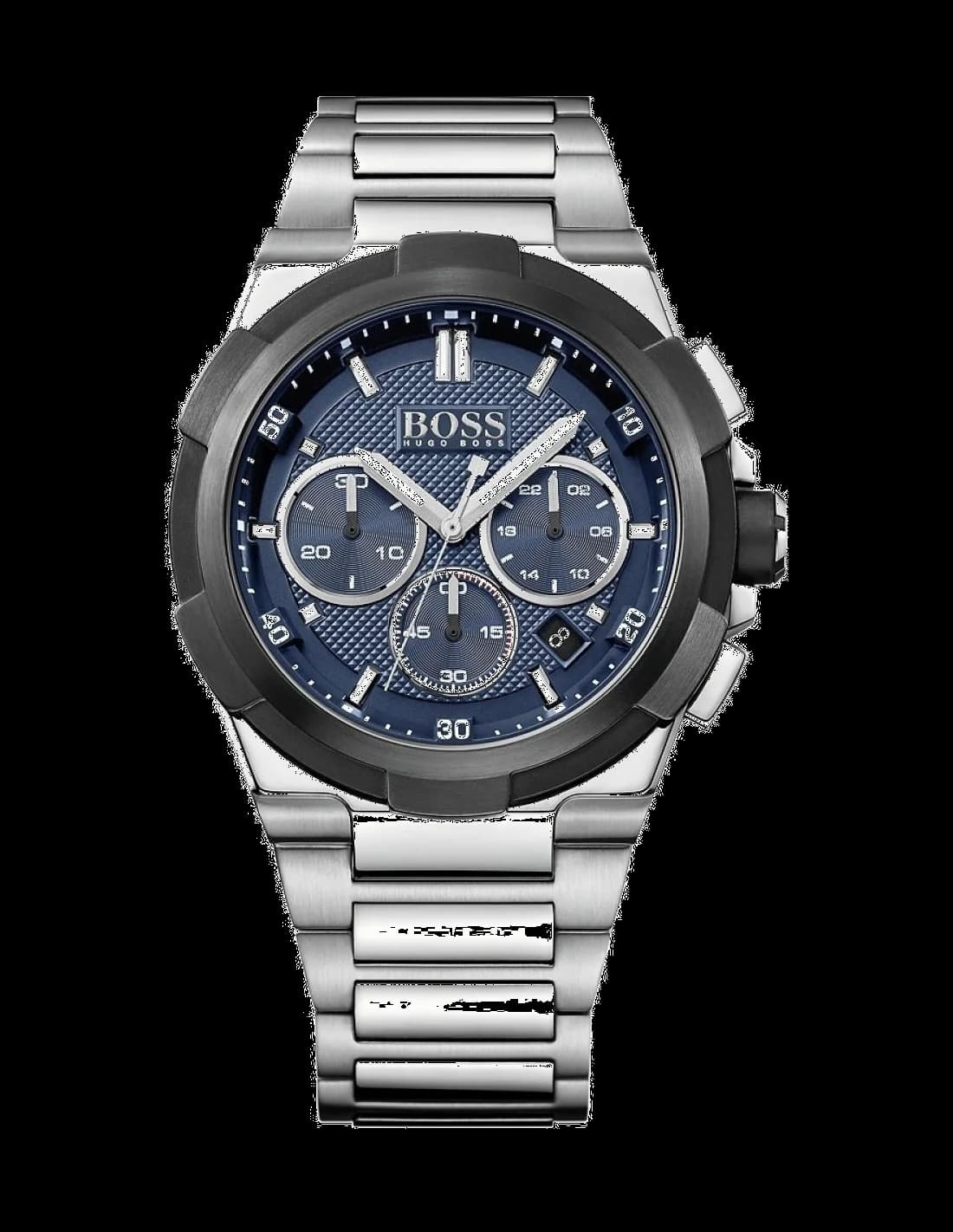 Garde-temps Hugo Boss 1513360 pour homme, chronographe acier bleu vif