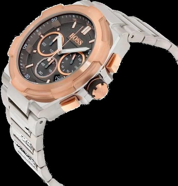 Zoom sur le cadran gris du Hugo Boss 1513362