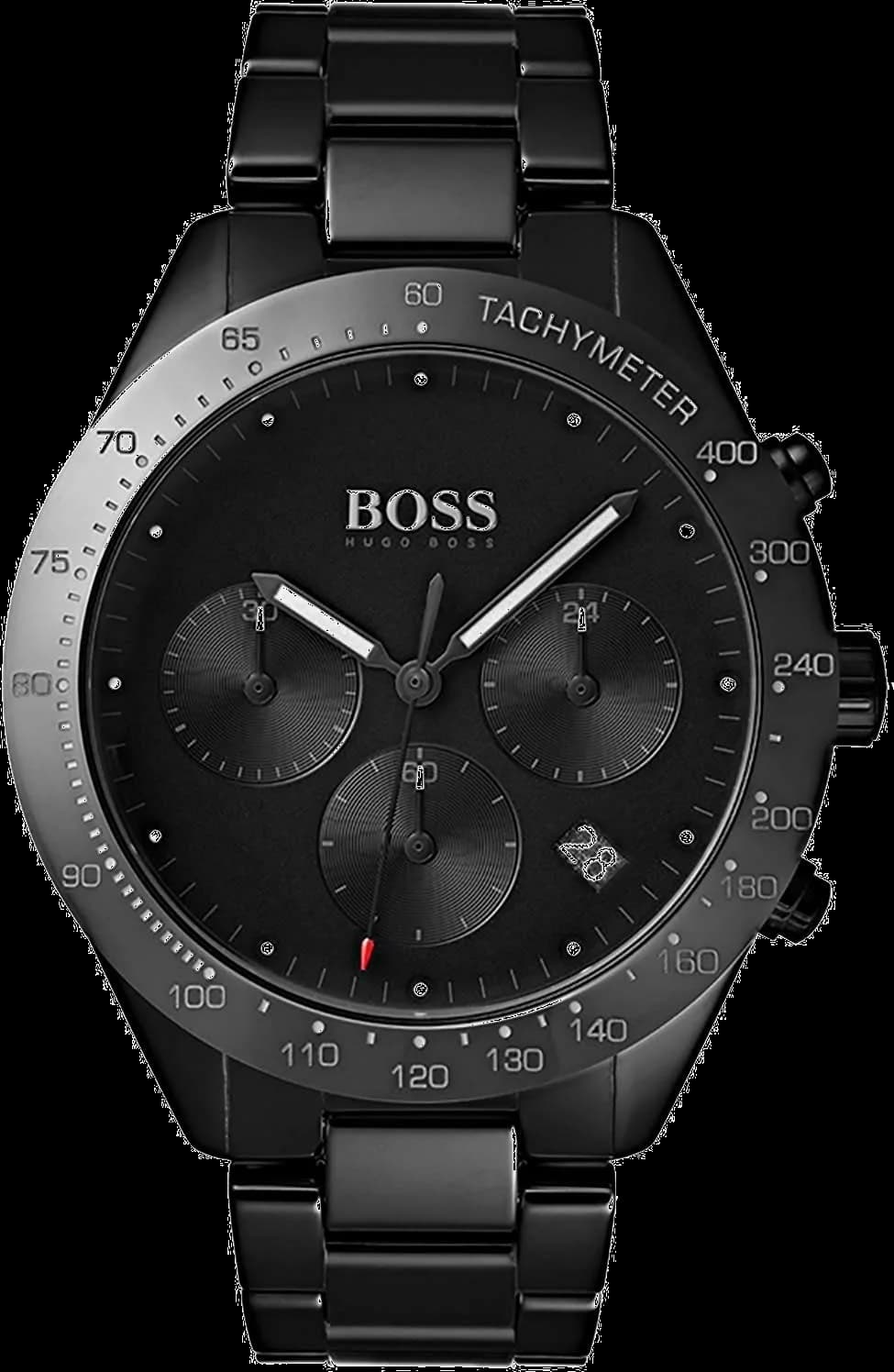 Garde-temps Hugo Boss 1513581 pour homme, chronographe noir intégral en acier
