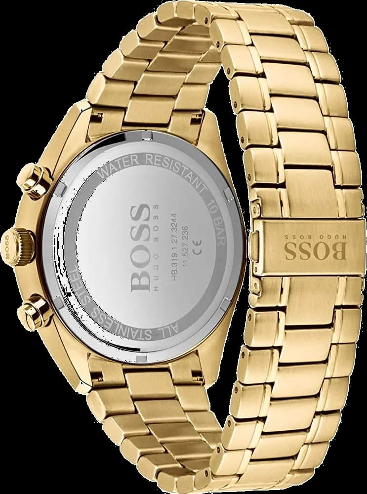 Zoom sur le cadran noir du Hugo Boss 1513848