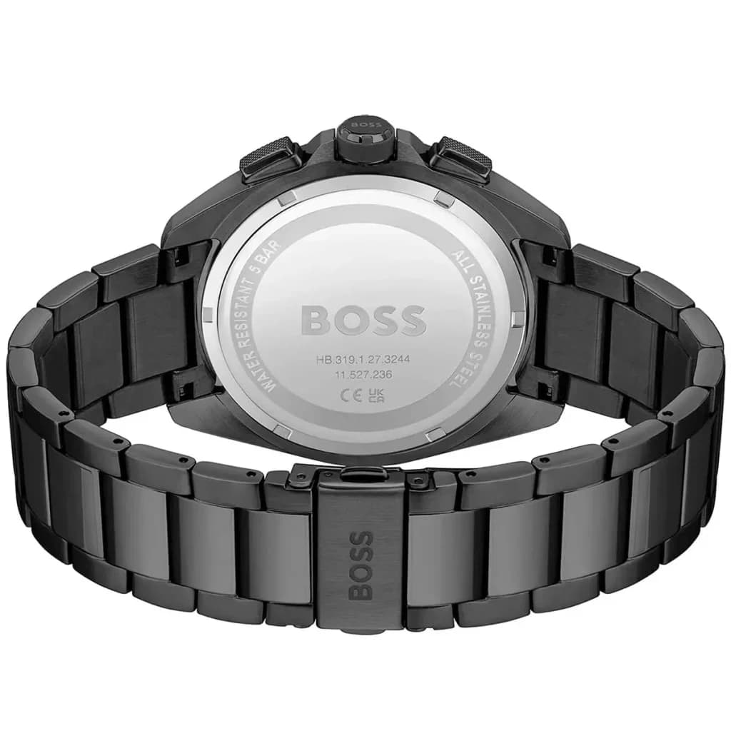 Zoom sur le cadran noir du Hugo Boss 1513950