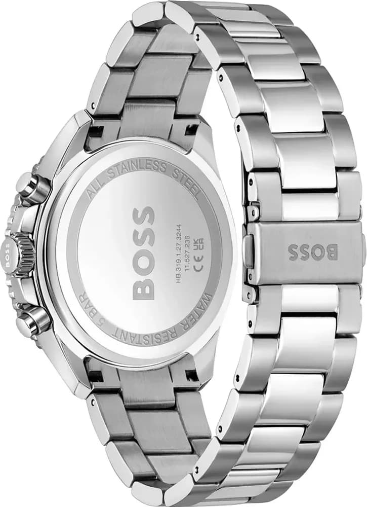 Zoom sur le cadran orange du Hugo Boss 1514162