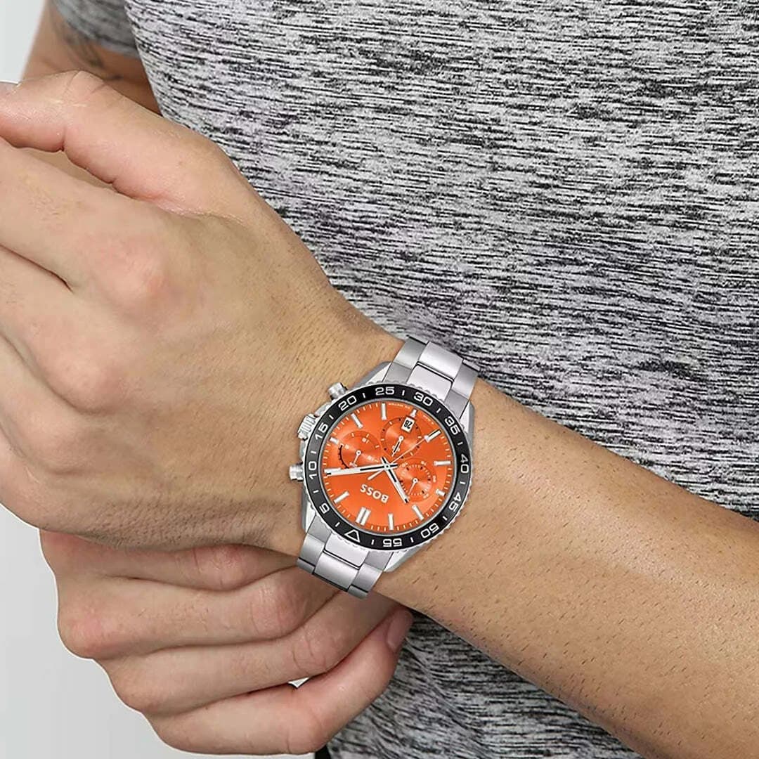 Détail du bracelet acier du Hugo Boss 1514162