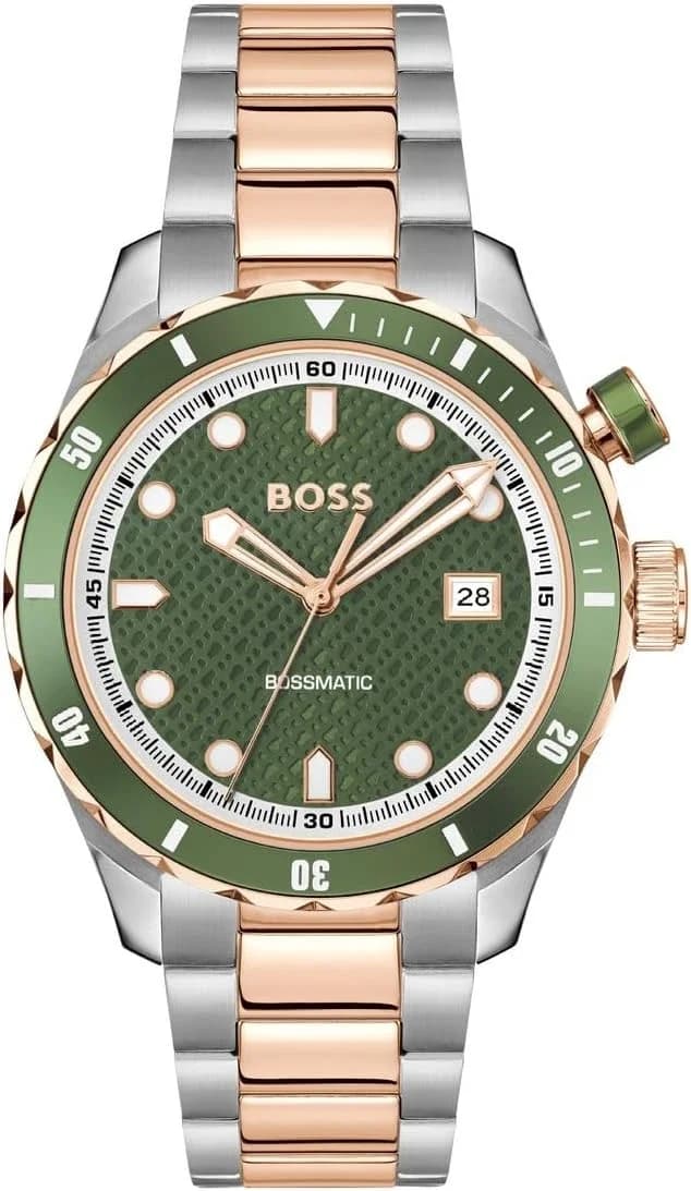 Garde-temps Hugo Boss 1514181 pour homme, en acier avec cadran vert