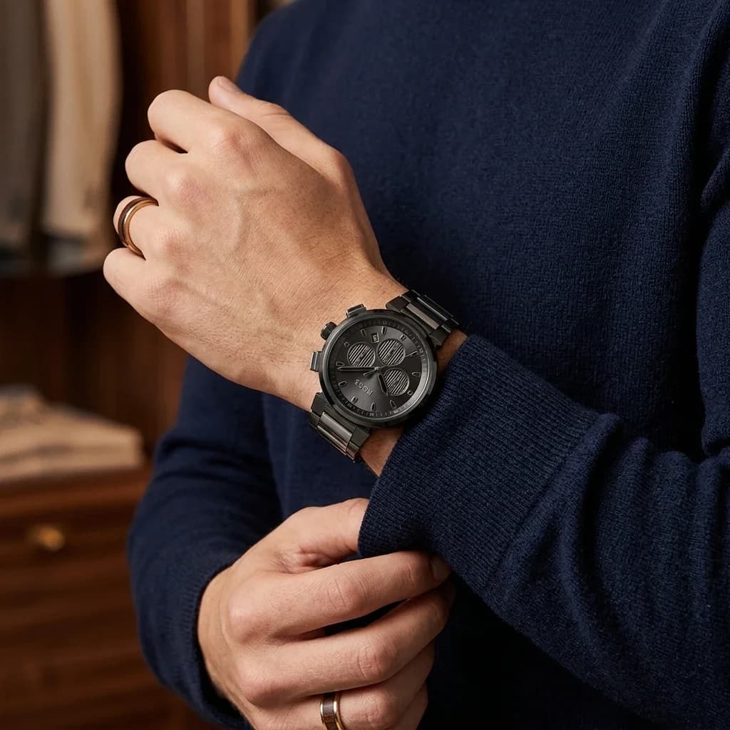 Fond du boîtier du garde-temps Hugo Boss 1514001