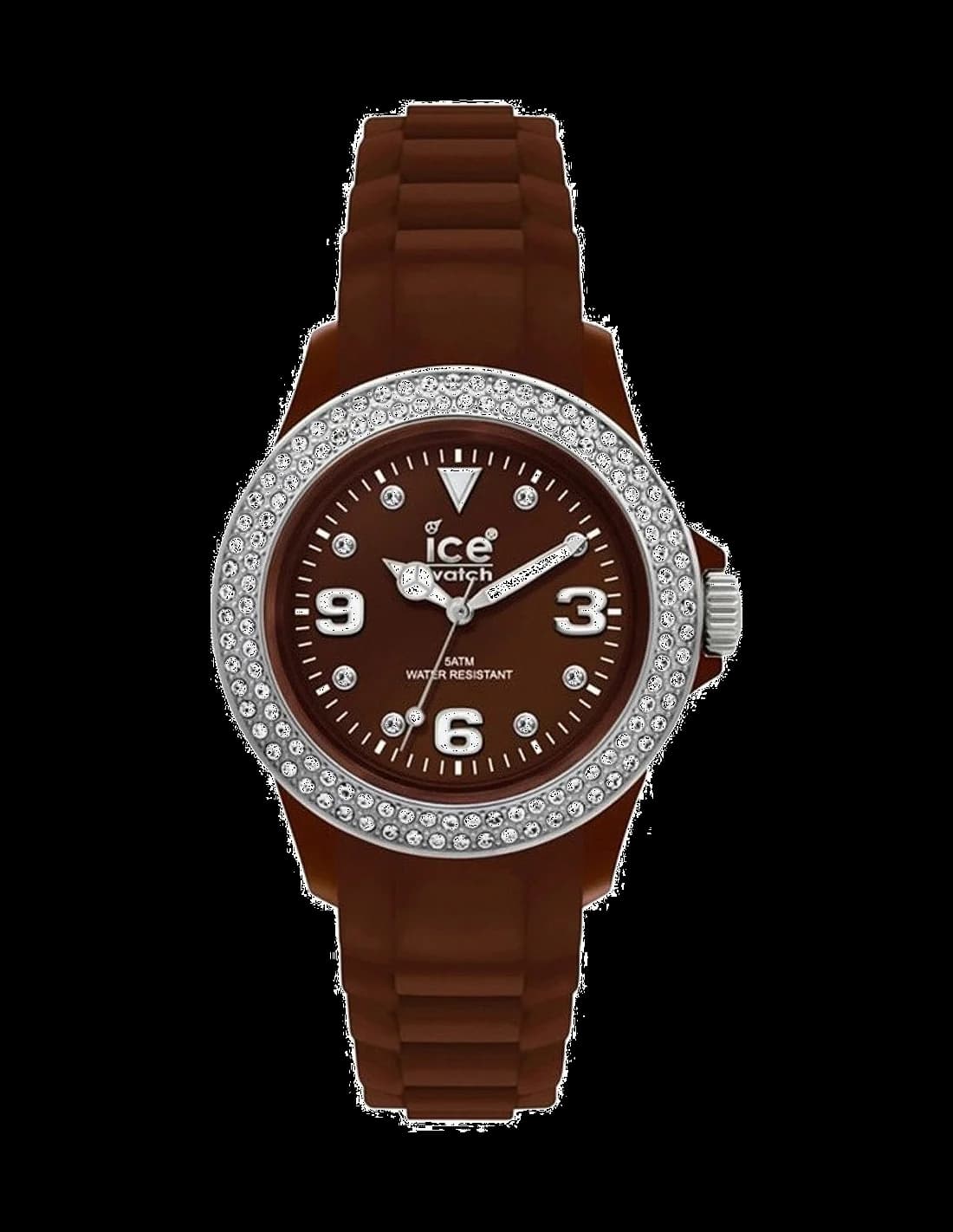 Garde-temps Ice Watch ST.NS.U.S.10 pour unisexe, au cadran marron et bracelet silicone