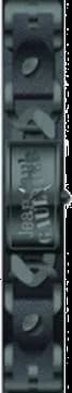 Garde-temps Jean Paul Gaultier 8502902 pour homme, cadran noir, bracelet cuir, style homme