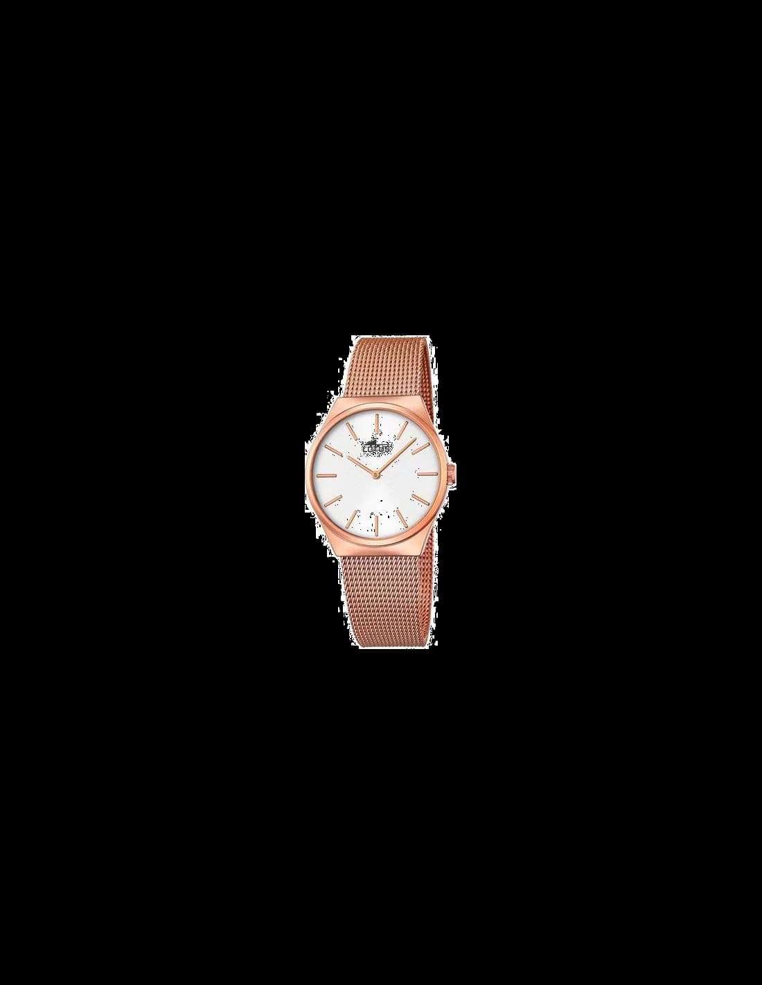 Garde-temps Lotus L18289/1 pour femme, au cadran blanc et bracelet acier