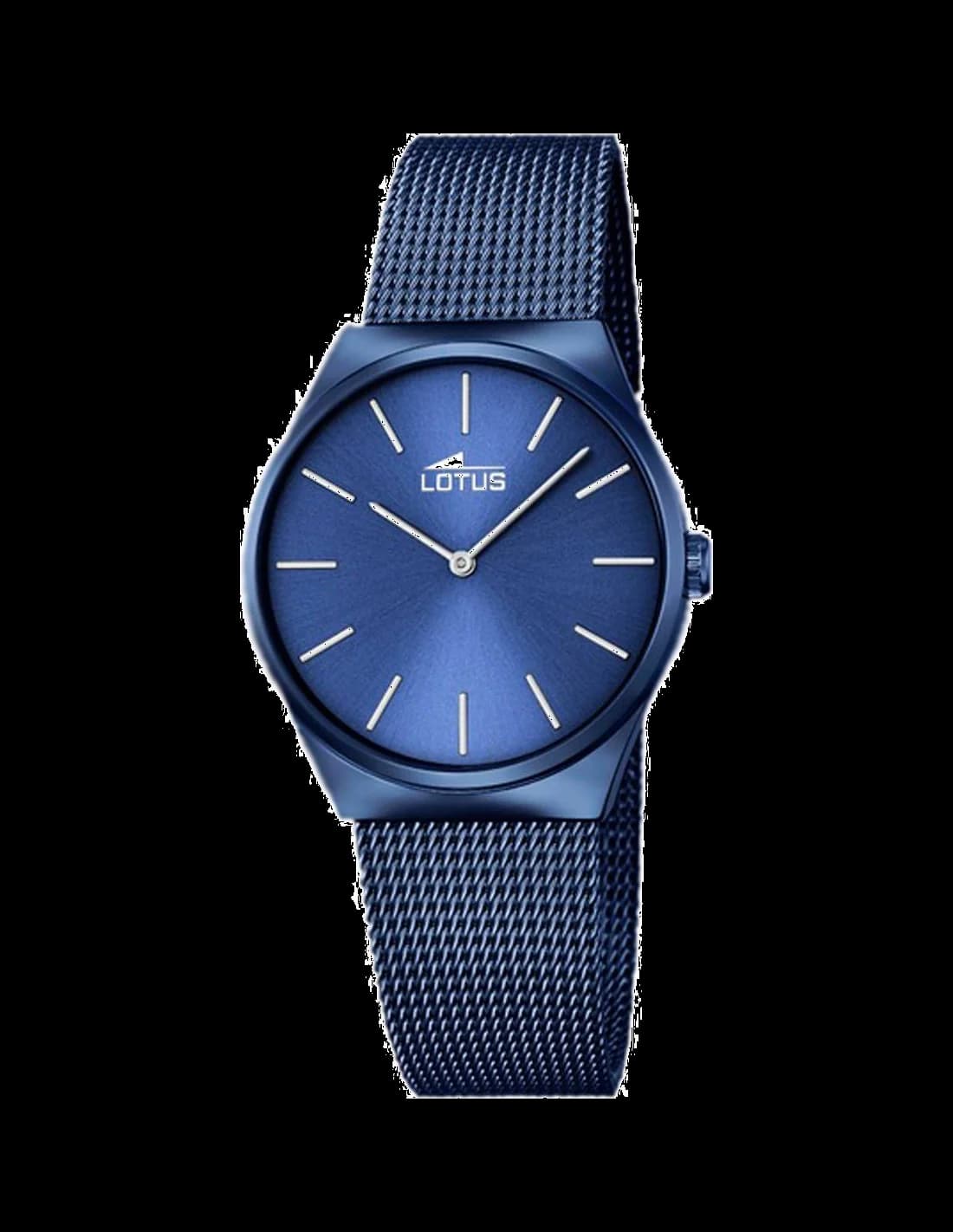 Garde-temps Lotus L18290/2 pour femme, au cadran bleu et bracelet acier