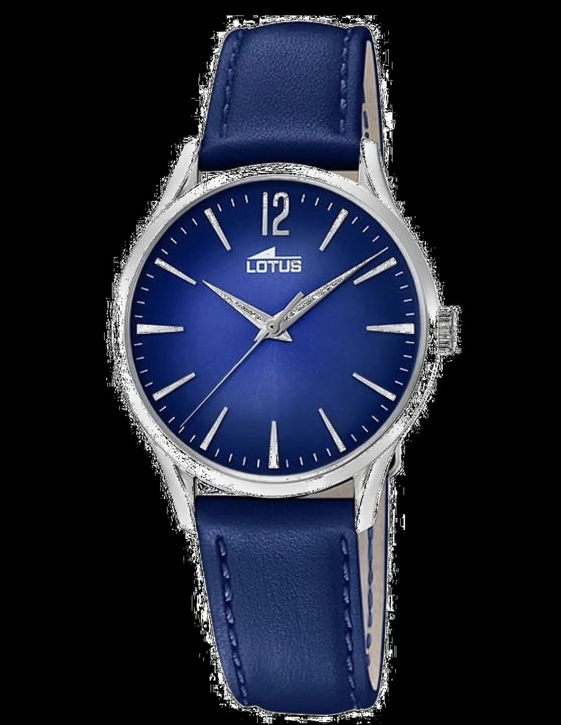 Garde-temps Lotus L18406/5 pour femme, cadran bleu, bracelet cuir