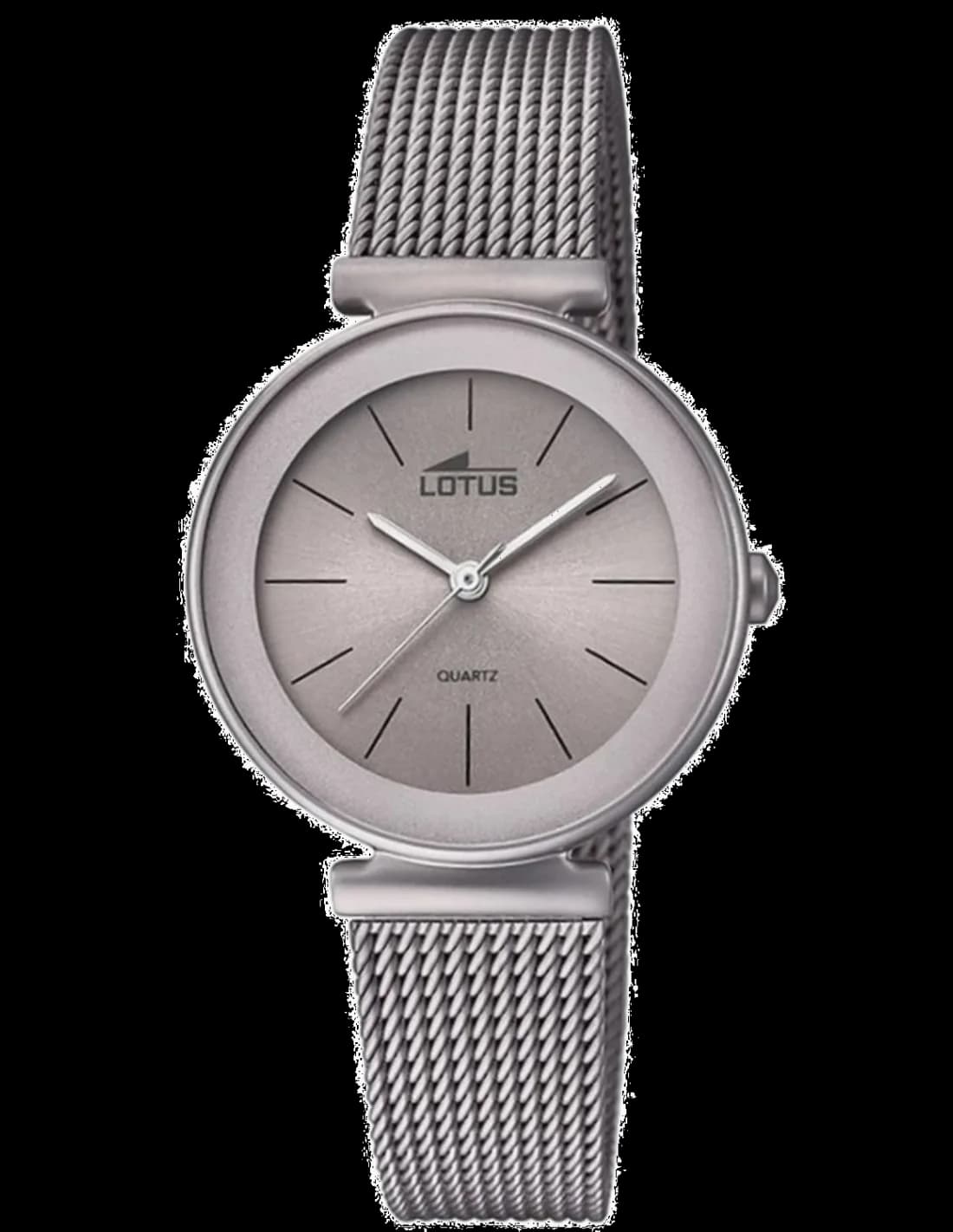 Garde-temps Lotus L18435/2 pour femme, au cadran argent sur bracelet acier