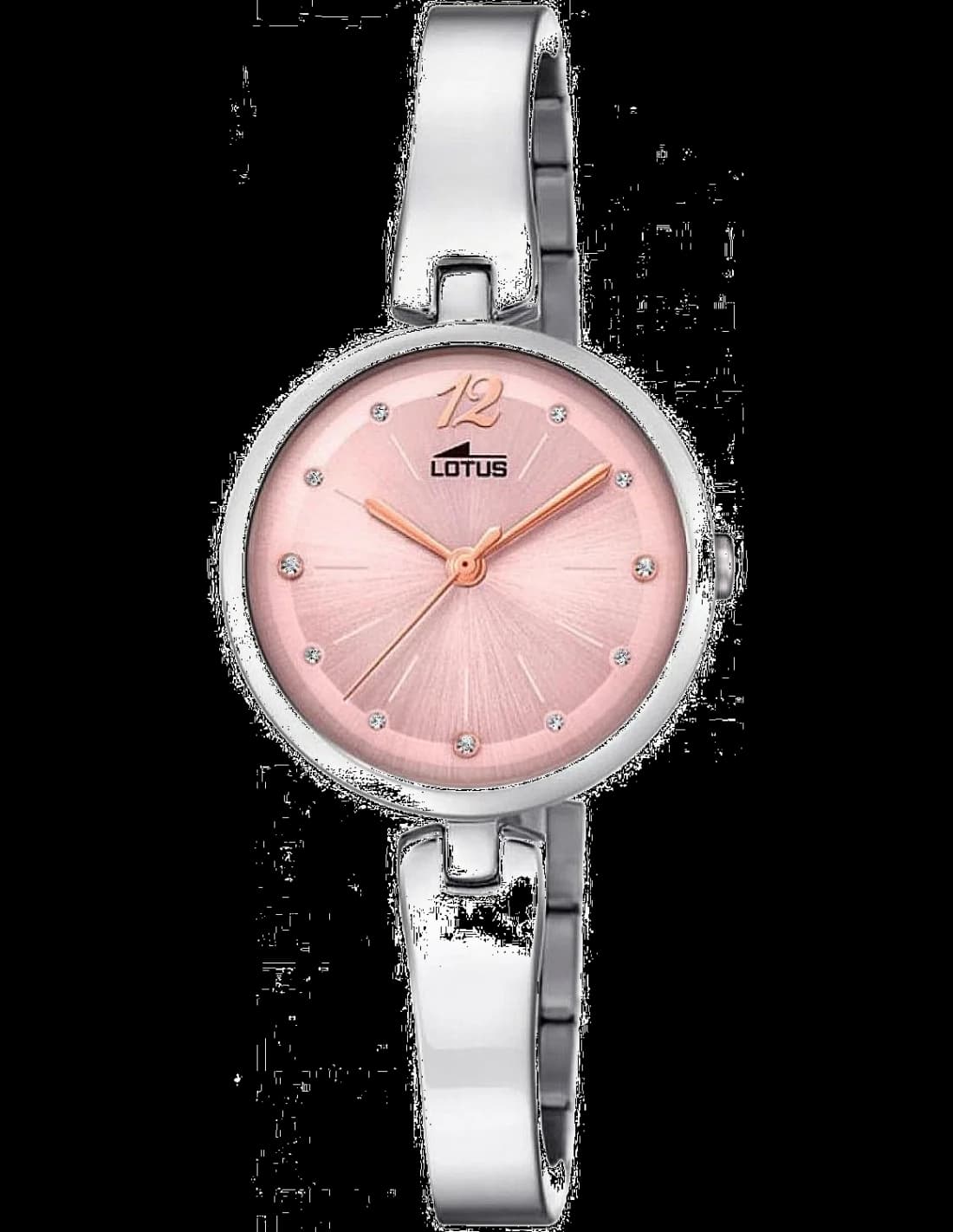 Garde-temps Lotus L18445/2 pour femme, au cadran or rose sur bracelet acier