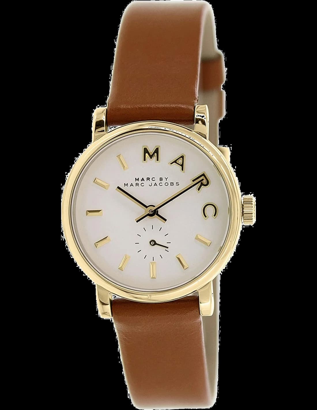 Garde-temps Marc Jacobs MBM1317 pour femme, blanc cuir marron