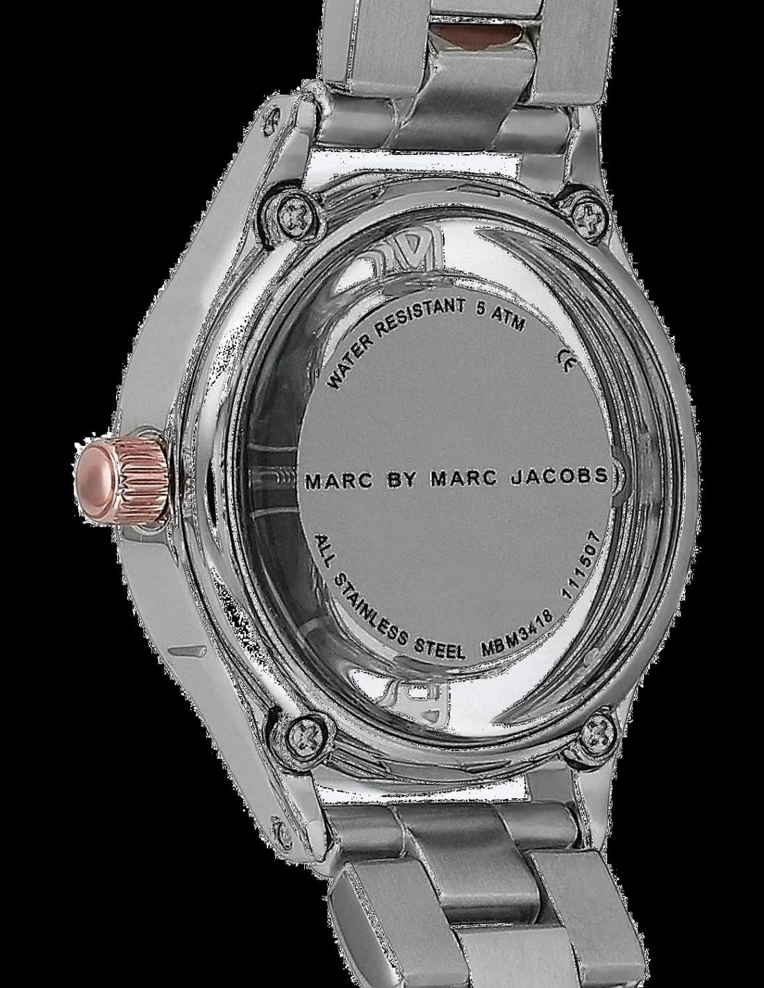 Le garde-temps Marc Jacobs MBM3418 vu de profil
