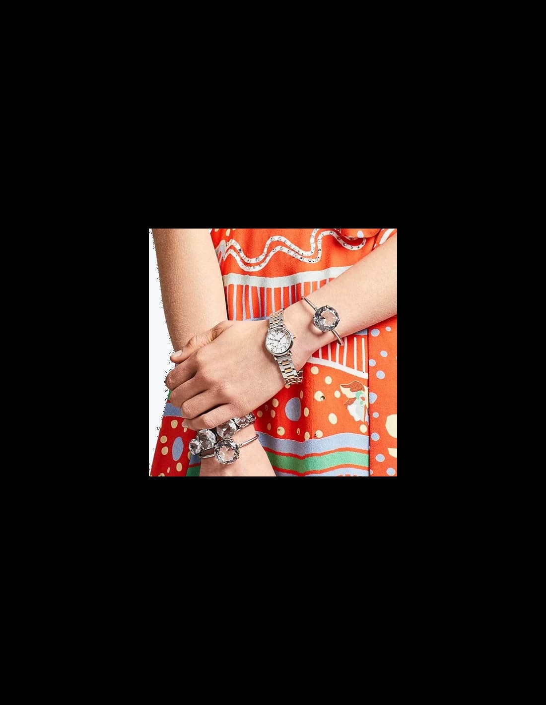 Zoom sur le cadran blanc du Marc Jacobs MJ3553