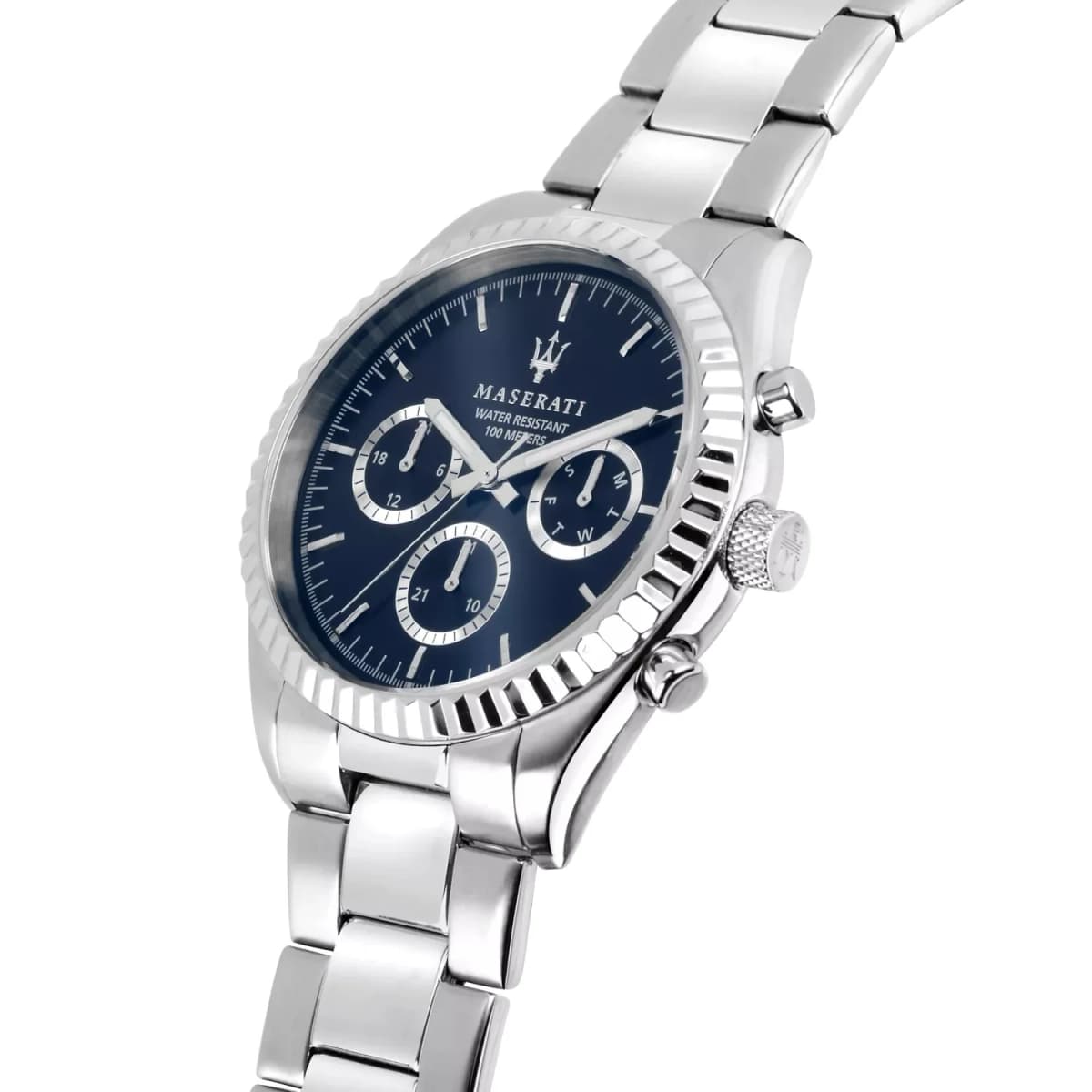 Le garde-temps Maserati R8853100022 vu de profil