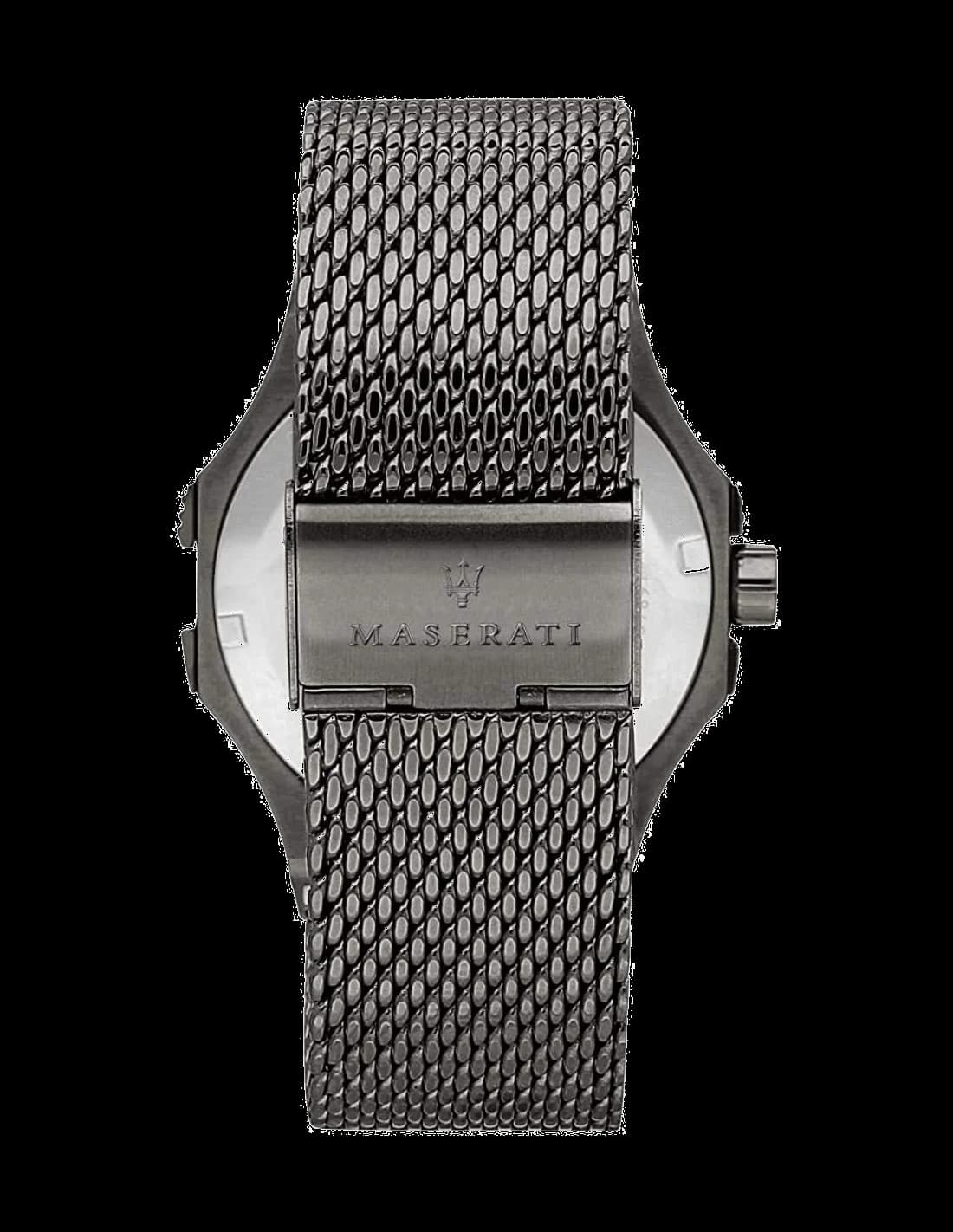 Zoom sur le cadran bleu du Maserati R8853108005