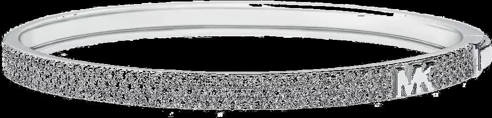 Garde-temps Michael Kors MKC1551AN040 pour femme, jonc premium avec cristaux, finition argent