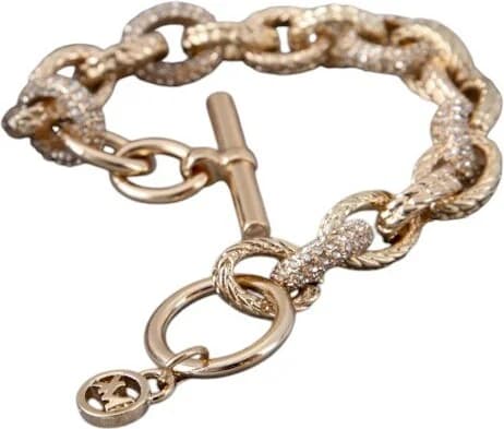 Garde-temps Michael Kors 109783 pour femme, maille métal jaune incrustée cristaux