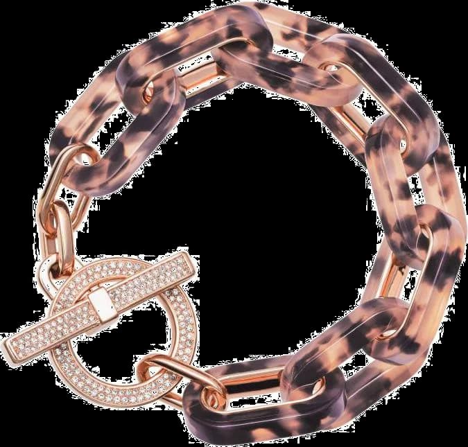 Garde-temps Michael Kors MKJ4737791 pour femme, bracelet fantaisie écaille effet chainette