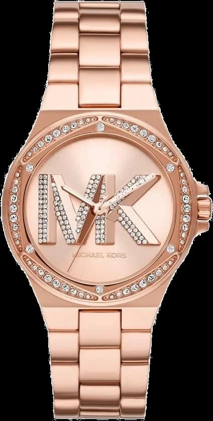Garde-temps Michael Kors MK1063 pour femme, cadran or rose, bracelet or rose
