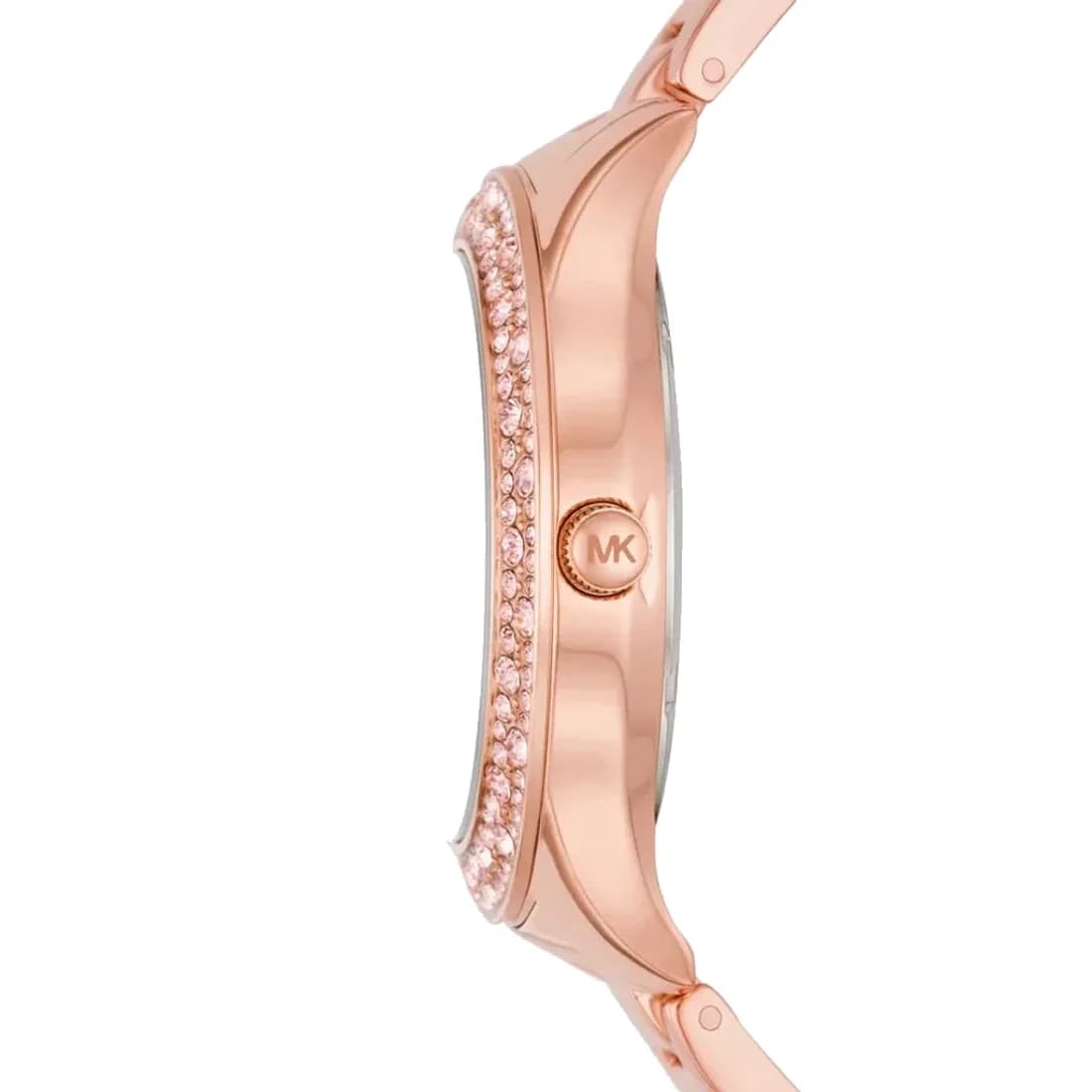 Zoom sur le cadran or rose du Michael Kors MK1068
