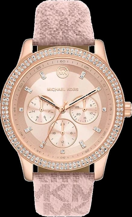 Garde-temps Michael Kors MK2955 pour femme, cadran rose, bracelet silicone rose