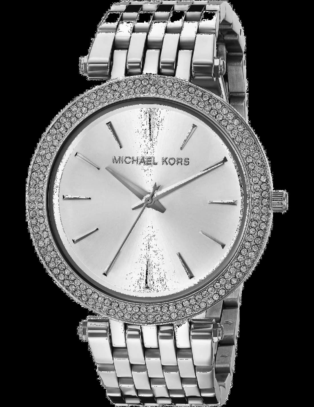 Garde-temps Michael Kors MK3190 pour femme, au cadran argenté et cristaux