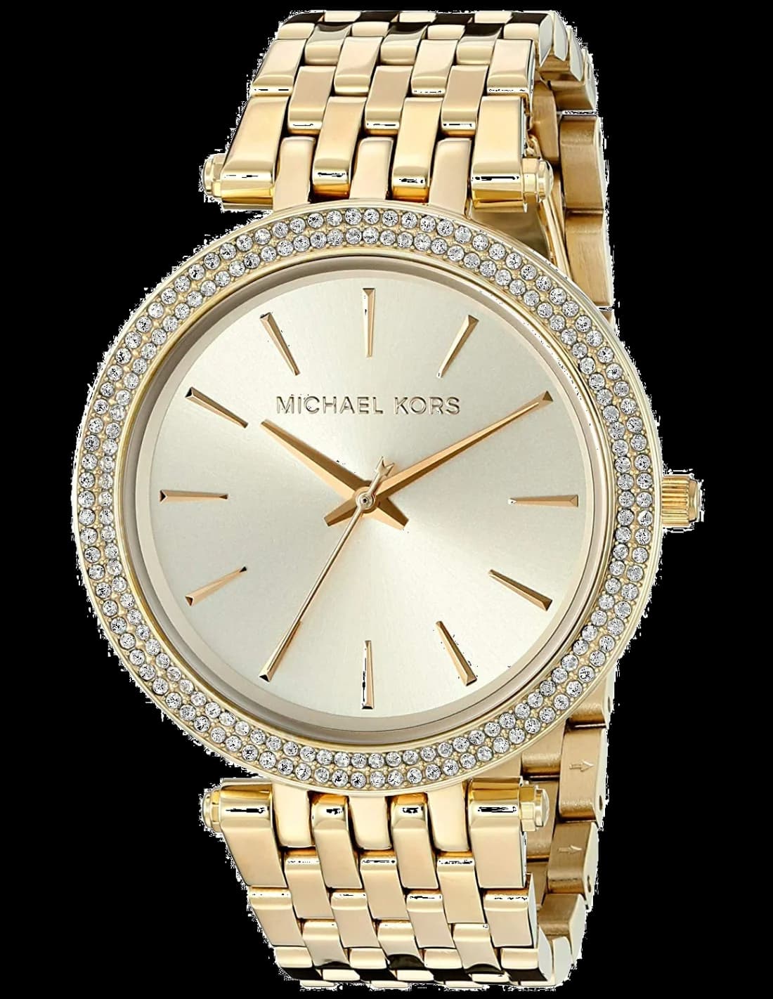 Garde-temps Michael Kors MK3191 pour femme, ronde cadran or sur bracelet acier doré