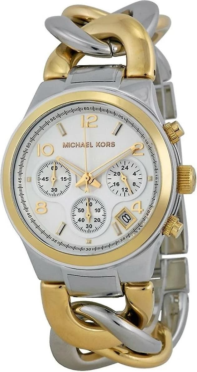 Garde-temps Michael Kors MK3199 pour femme, cadran argenté, bracelet acier, style chic