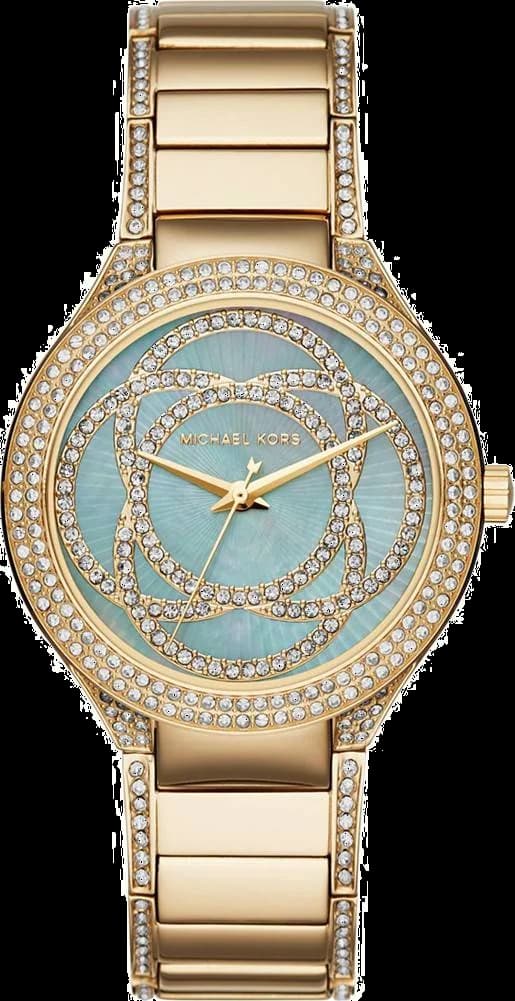 Garde-temps Michael Kors MK3481 pour femme, cadran nacre et bracelet acier
