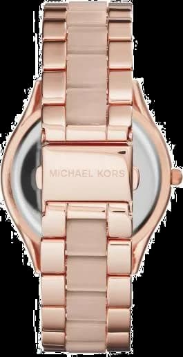 Zoom sur le cadran or rose du Michael Kors MK4294