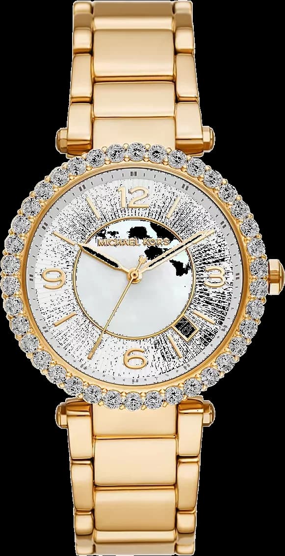Garde-temps Michael Kors MK4693 pour femme, cadran nacre sur bracelet acier
