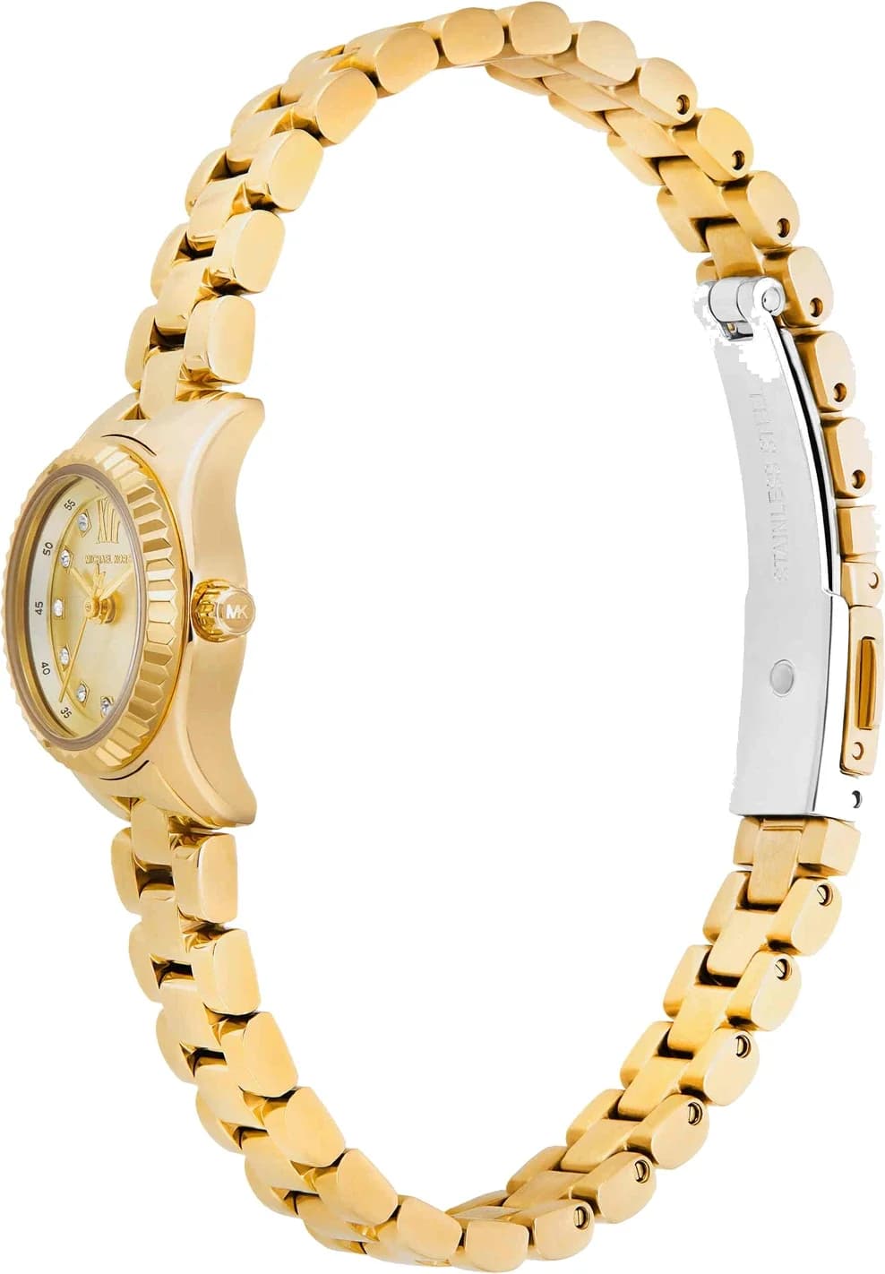 Détail du bracelet acier du Michael Kors MK4862