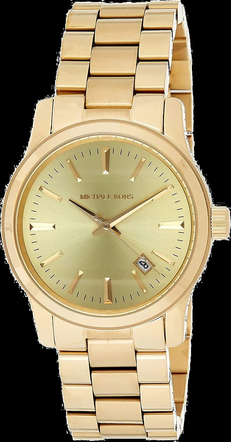 Garde-temps Michael Kors MK5160 pour femme, cadran doré, bracelet acier, style chic