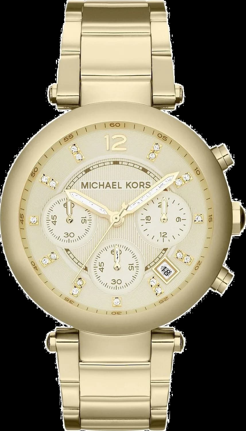 Garde-temps Michael Kors MK5276 pour femme, cadran or texturé avec index brillants