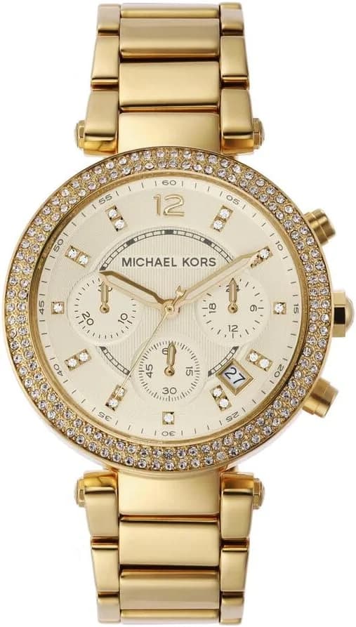 Montre Michael Kors MK5354 femme cadran or bracelet acier