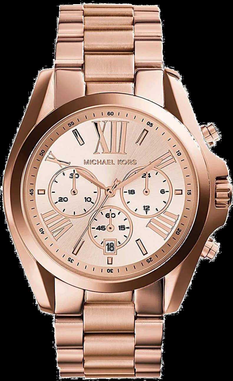 Garde-temps Michael Kors MK5503 pour femme, cadran or rose, bracelet acier, design Bradshaw
