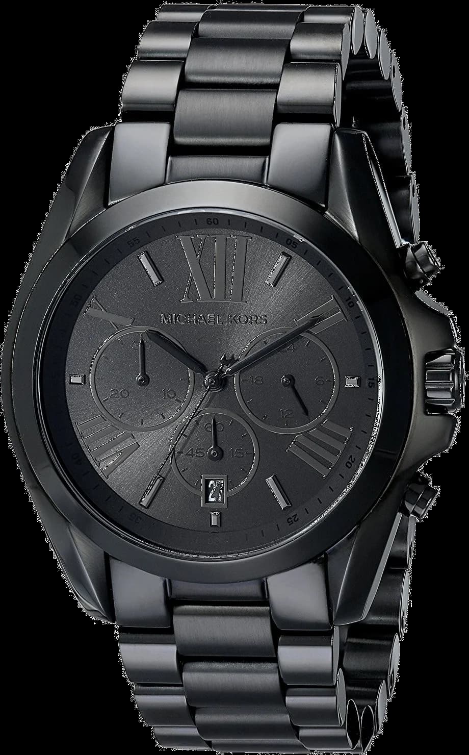 Garde-temps Michael Kors MK5550 pour femme, cadran noir et chronographe sportif
