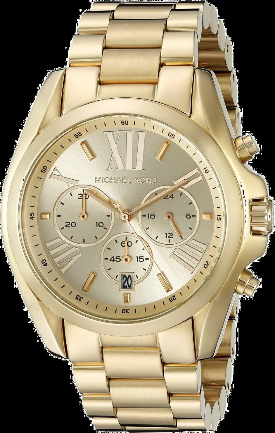 Garde-temps Michael Kors MK5605 pour femme, au cadran doré et au bracelet acier