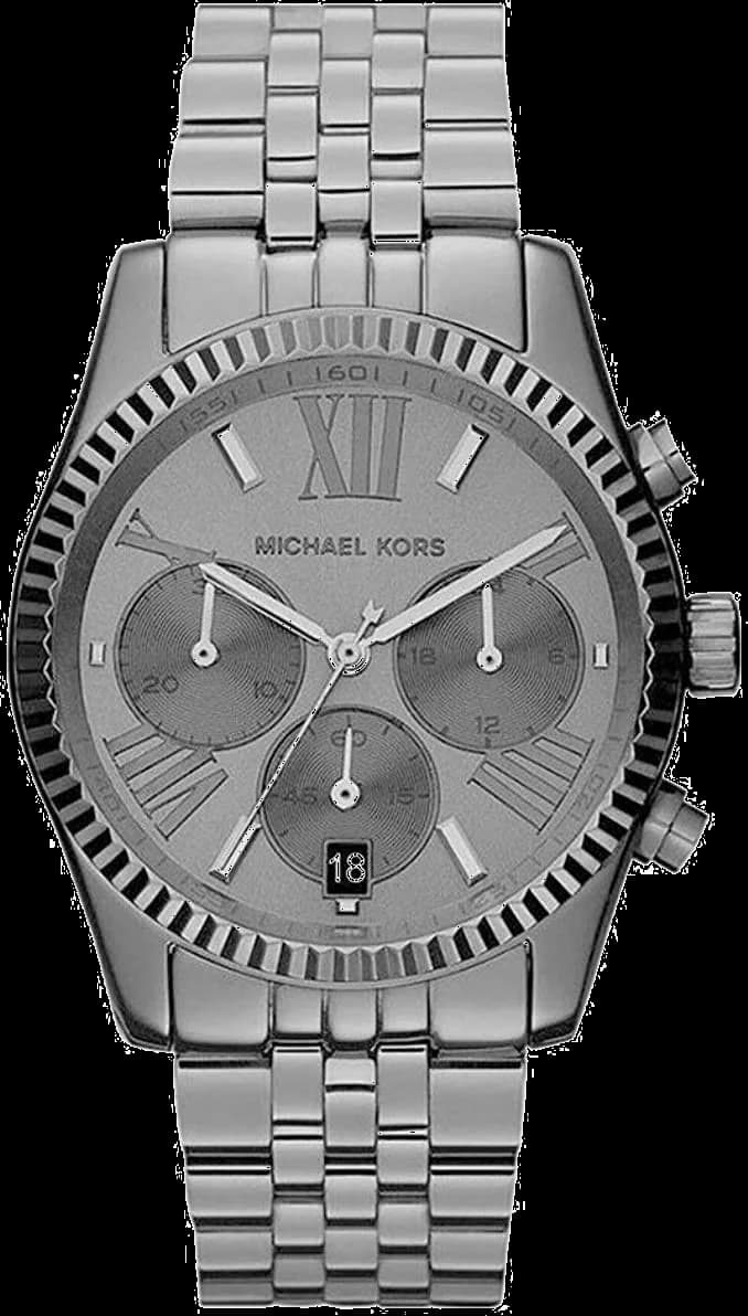 Garde-temps Michael Kors MK5709 pour femme, gris anthracite, cadran avec chiffres romains classiques