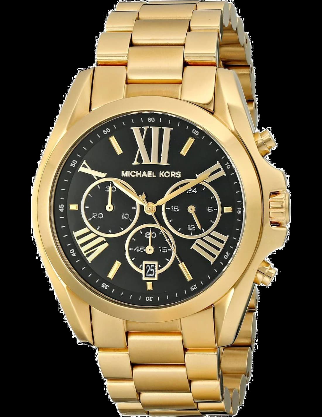 Garde-temps Michael Kors MK5739 pour femme, noir et acier doré élégant