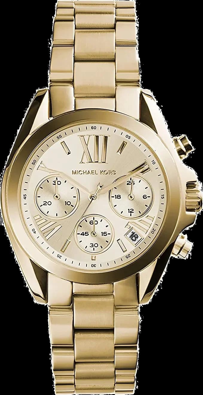 Garde-temps Michael Kors MK5798 pour femme, cadran or et bracelet acier doré