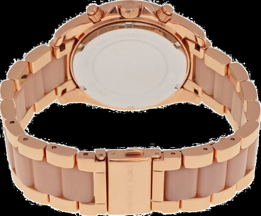 Zoom sur le cadran or rose du Michael Kors MK5943