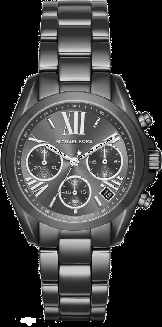 Garde-temps Michael Kors MK6249 pour femme, cadran anthracite et bracelet acier gris